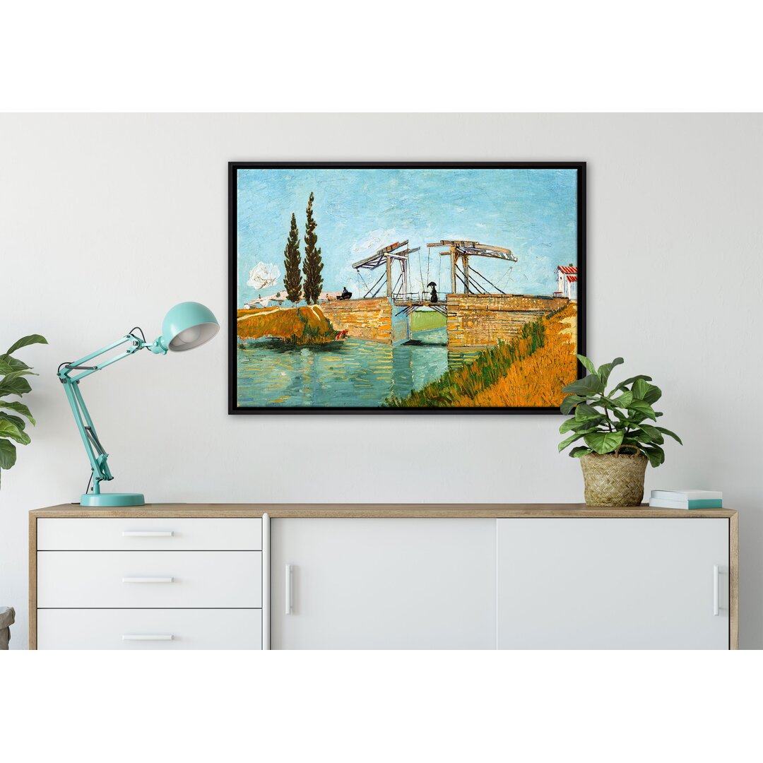 Gerahmtes Leinwandbild Langlois Bridge von Vincent Van Gogh