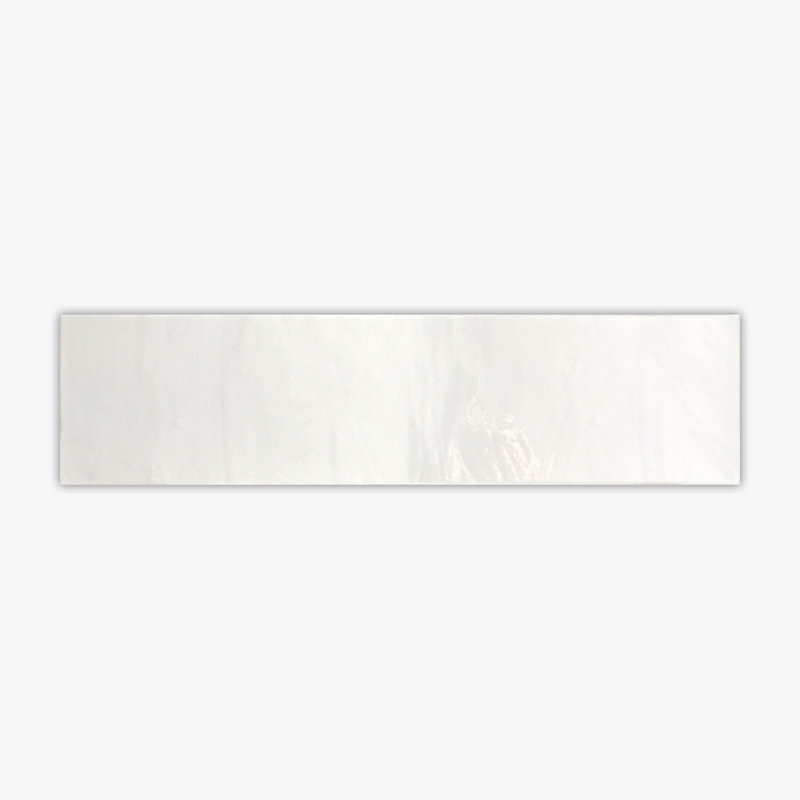 Vision White Glossy 4x16 Ceramic Tile, White
