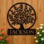 Décoration murale arbre de vie nom monogramme I-575020028-574005947
