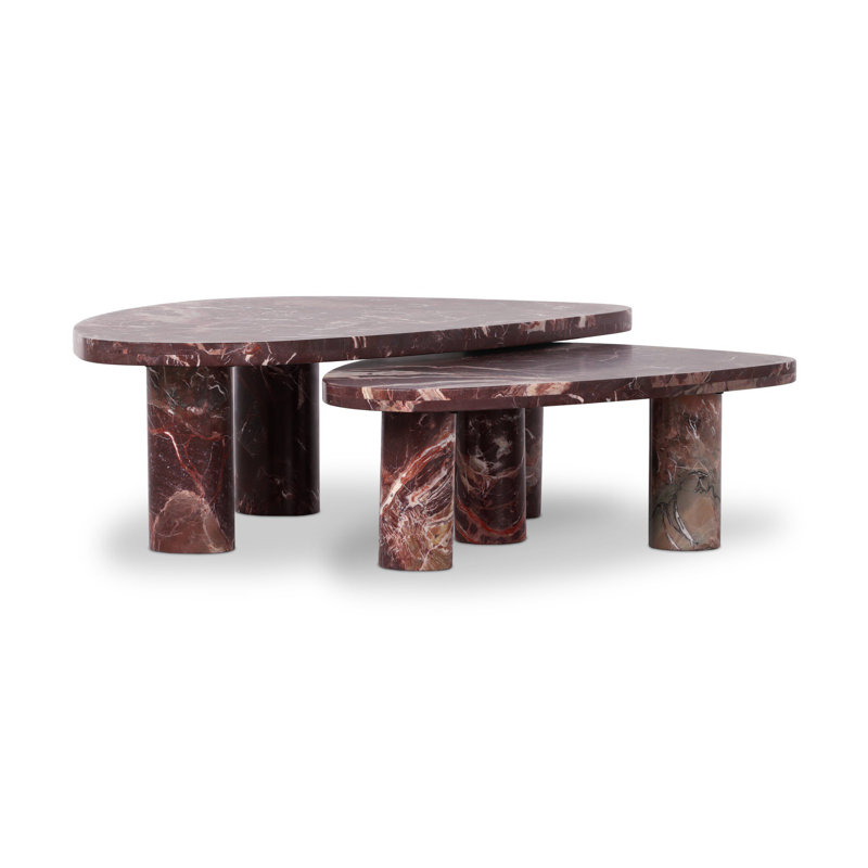 Zion Nesting Coffee Table, Merlot