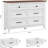 47" Ash White&Brown 6-Drawer Wooden Dresser-1428789521