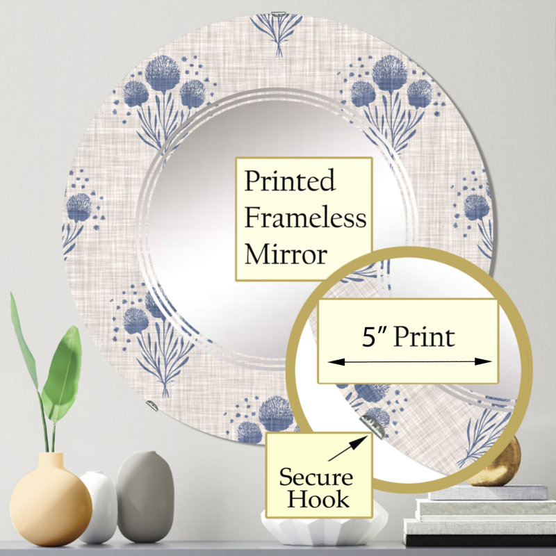 Miroir mural Vintage, 24 po x 24 po