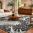 Premium Machine Washable Dream Shag ADS211 Large Leaves Rug-801937052