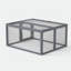 Cage à lapin pliante avec portes verrouillables et piquets de sol