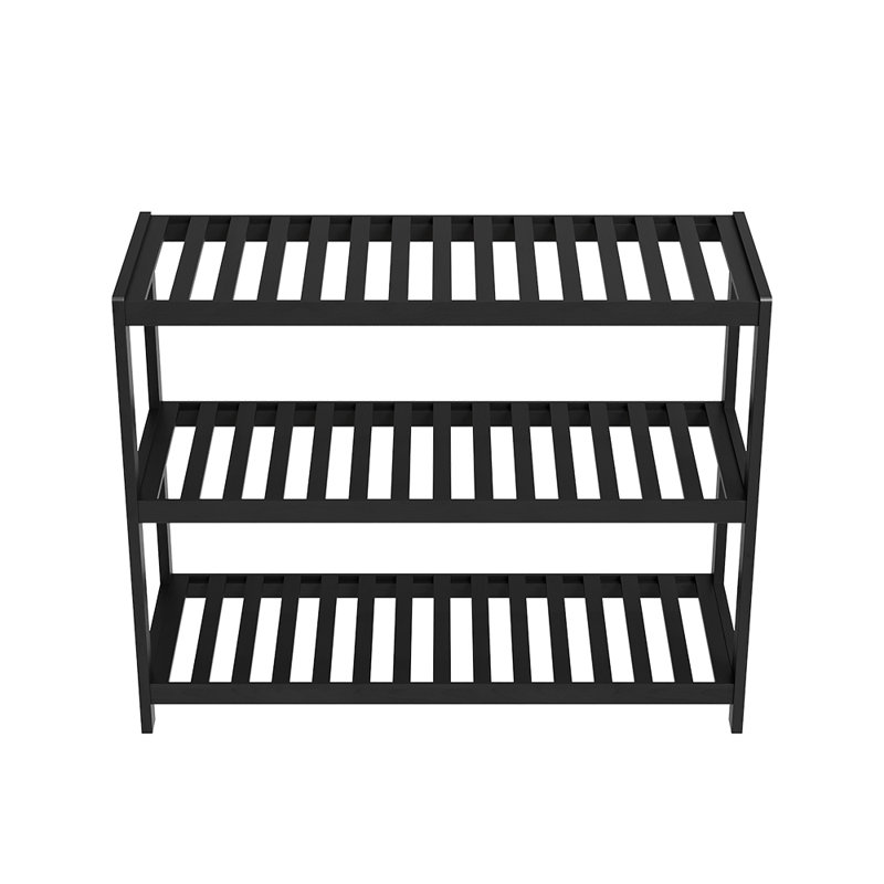 9 Pair Shoe Rack, Black