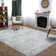 Washable Non-Slip Modern Rug - Ivory / Black - Entryway, Hallway, Bathroom, and Kitchen