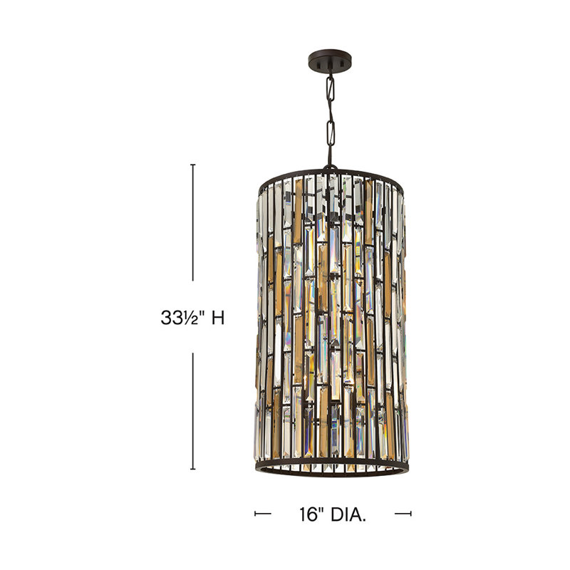 Gemma 6 - Light Shaded Drum Pendant