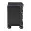 Table de chevet 3 tiroirs noire
