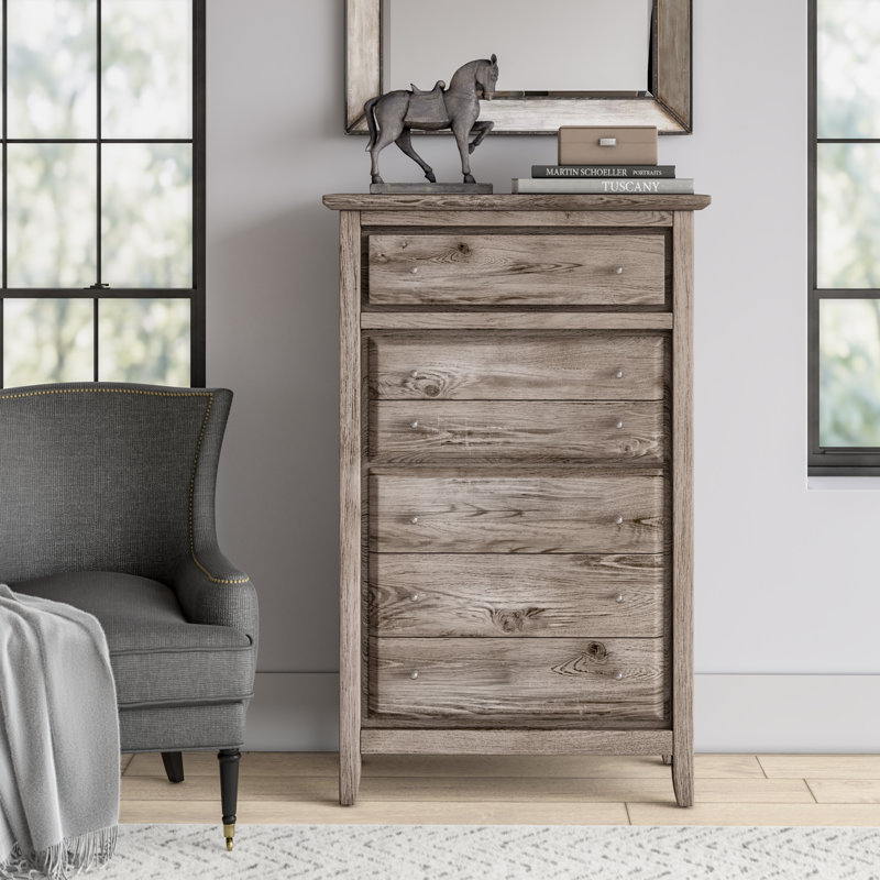 Commode en bois massif 6 tiroirs Alharit