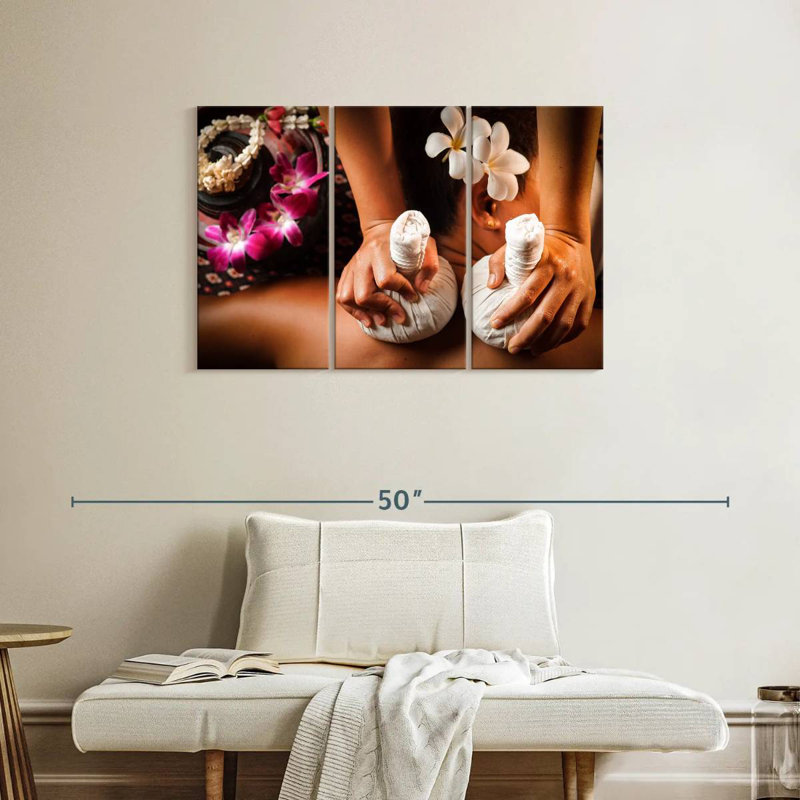 Spa à thème thaïlandais, H 24 po x l 38 po