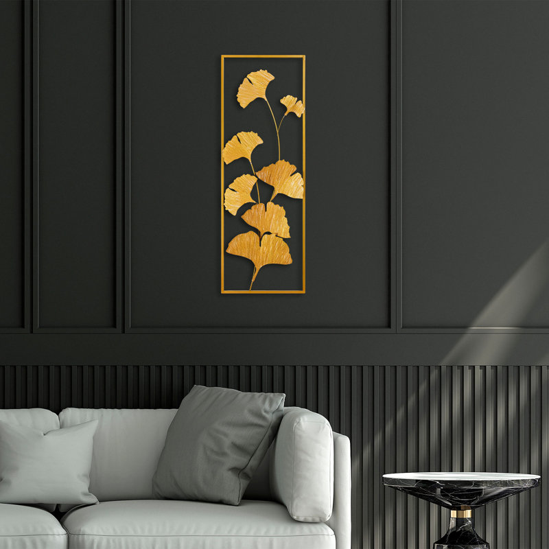 Hand-Painted Decorative Metal Wall Accessory, 12.6 x 35.4 inches | 100% Metal Construction (Thickness: 0.06 inches) | Unique Color Variations, Easy Wall Mounting | Perfect for Home Decor & Modern Aesthetics
