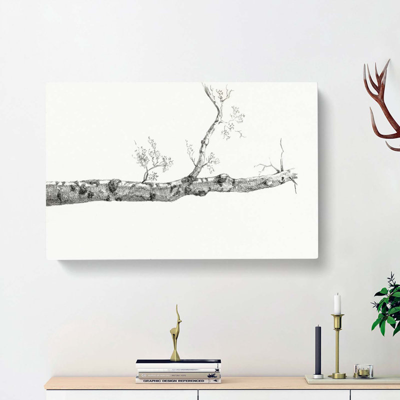 Study Of A Tree by Jean Bernard - Wrapped Canvas Painting, 50cm H x 76cm W x 3cm D