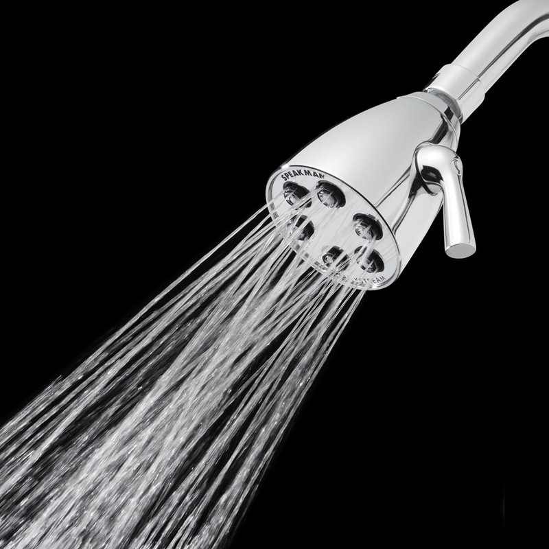 Icon Anystream Multi Function Adjustable Shower Head, Polished Chrome, 2.5 GPM