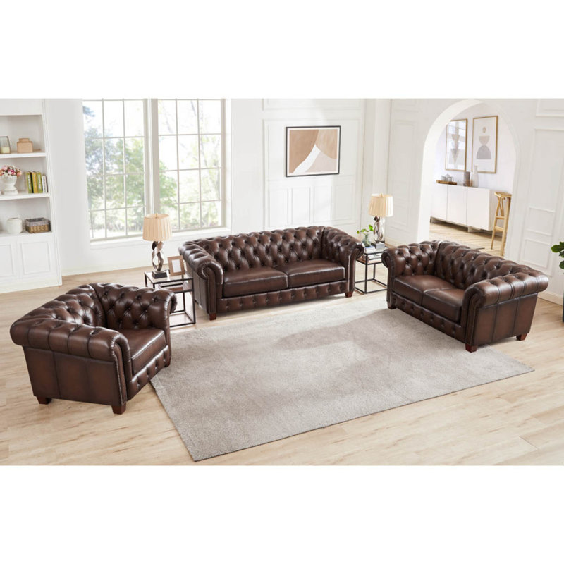 Causeuse moderne en cuir Versailles