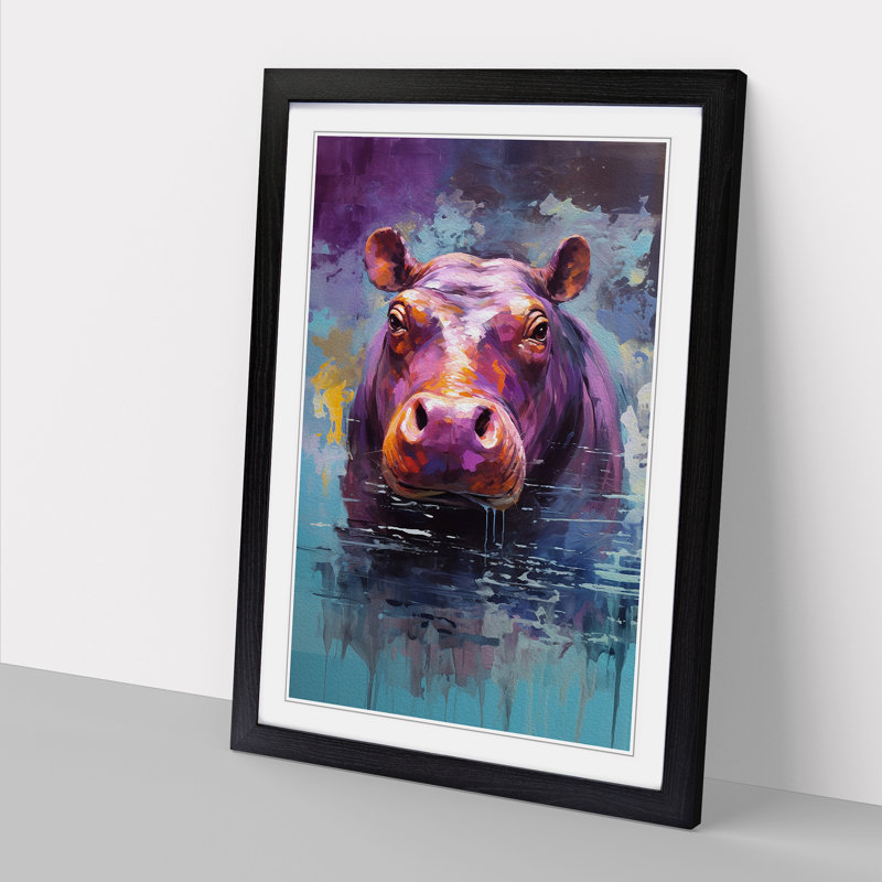Hippo Abstract No.2 - Framed Print