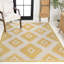 Tapis jaune / crème Kyona-1278528239
