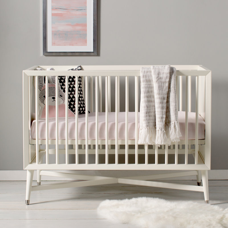 Lit de bébé convertible Paz Adam, Blanc français