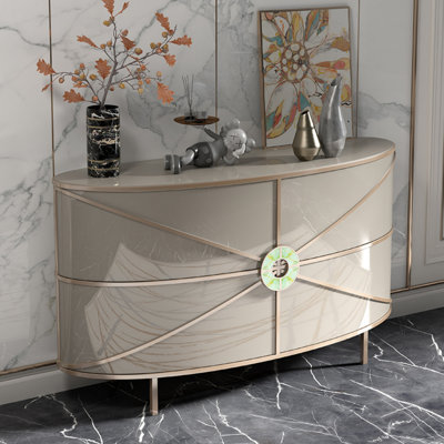 Buffet léger de luxe de style crème