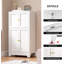 Armoire de rangement pour salle de bain, buffet décoratif en métal avec 4 portes et 2 tablettes réglables, armoires de salle de bain autoportantes, vestiaire antirouille, cuisine, salon, couloir-714390718