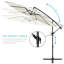 Parasol en porte-à-faux 10 pi Montre-722057544