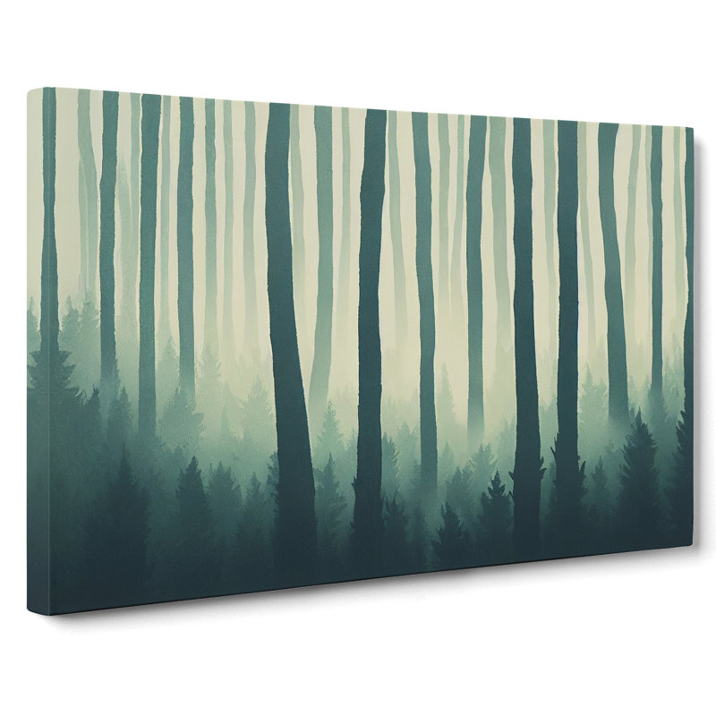 Entrancing Forest - Wrapped Canvas Print, 40cm H x 60cm W x 3cm D