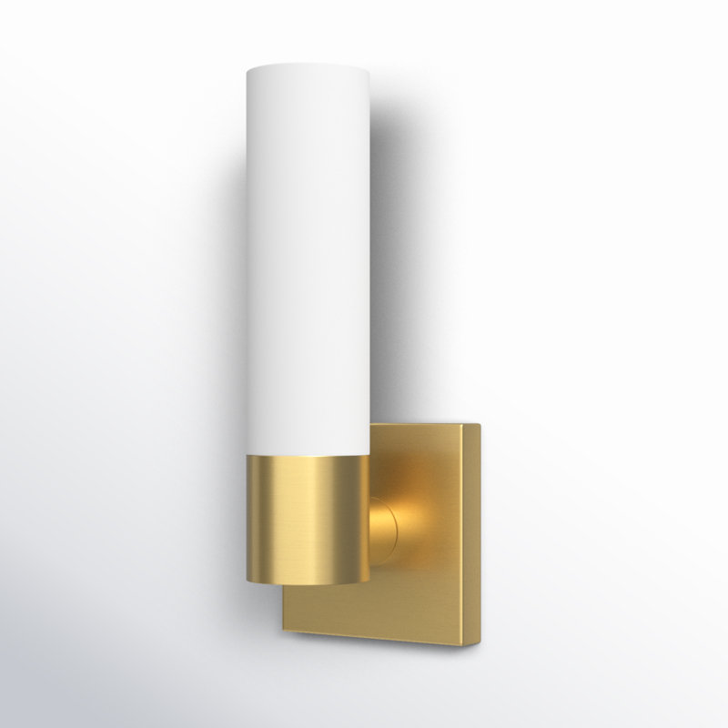 Fulton Armed Sconce, Satin Brass