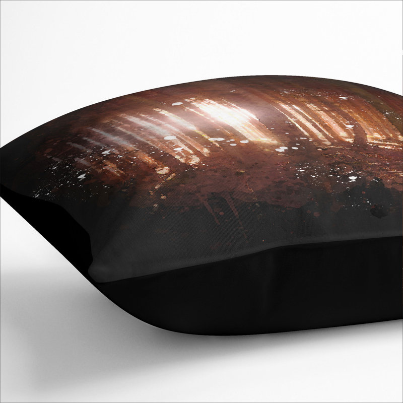 Square Cushion, 40cm H x 40cm W x 15cm D, Black
