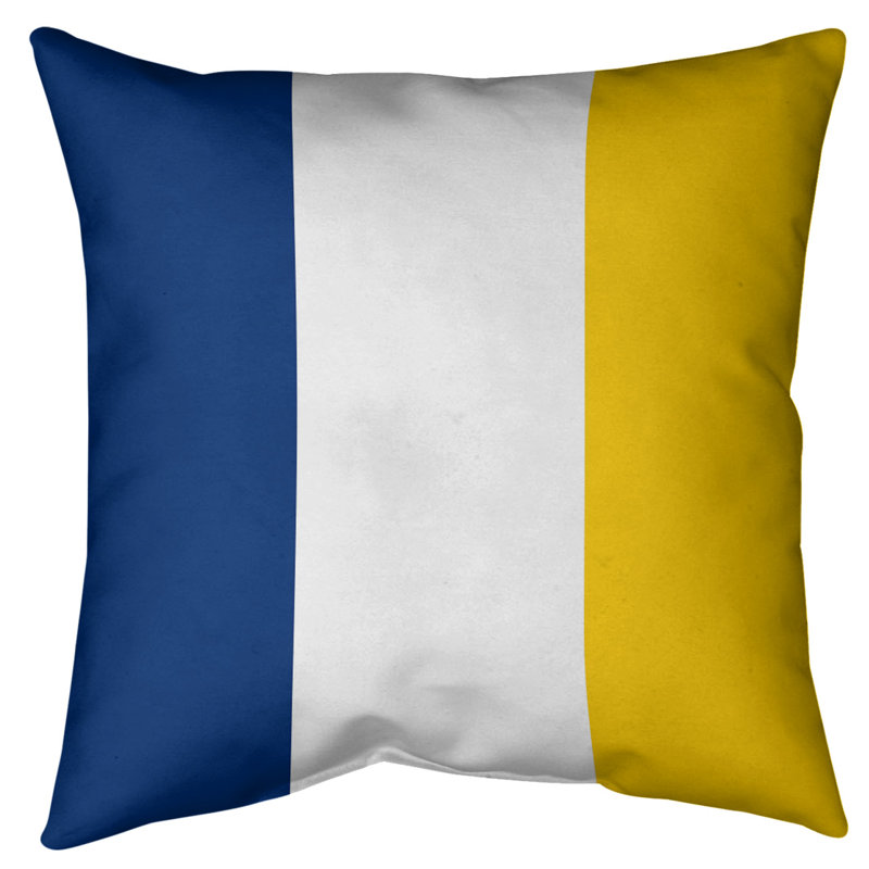 Coussin décoratif d'intérieur/d'extérieur, 16 po x 1 po, Blanc