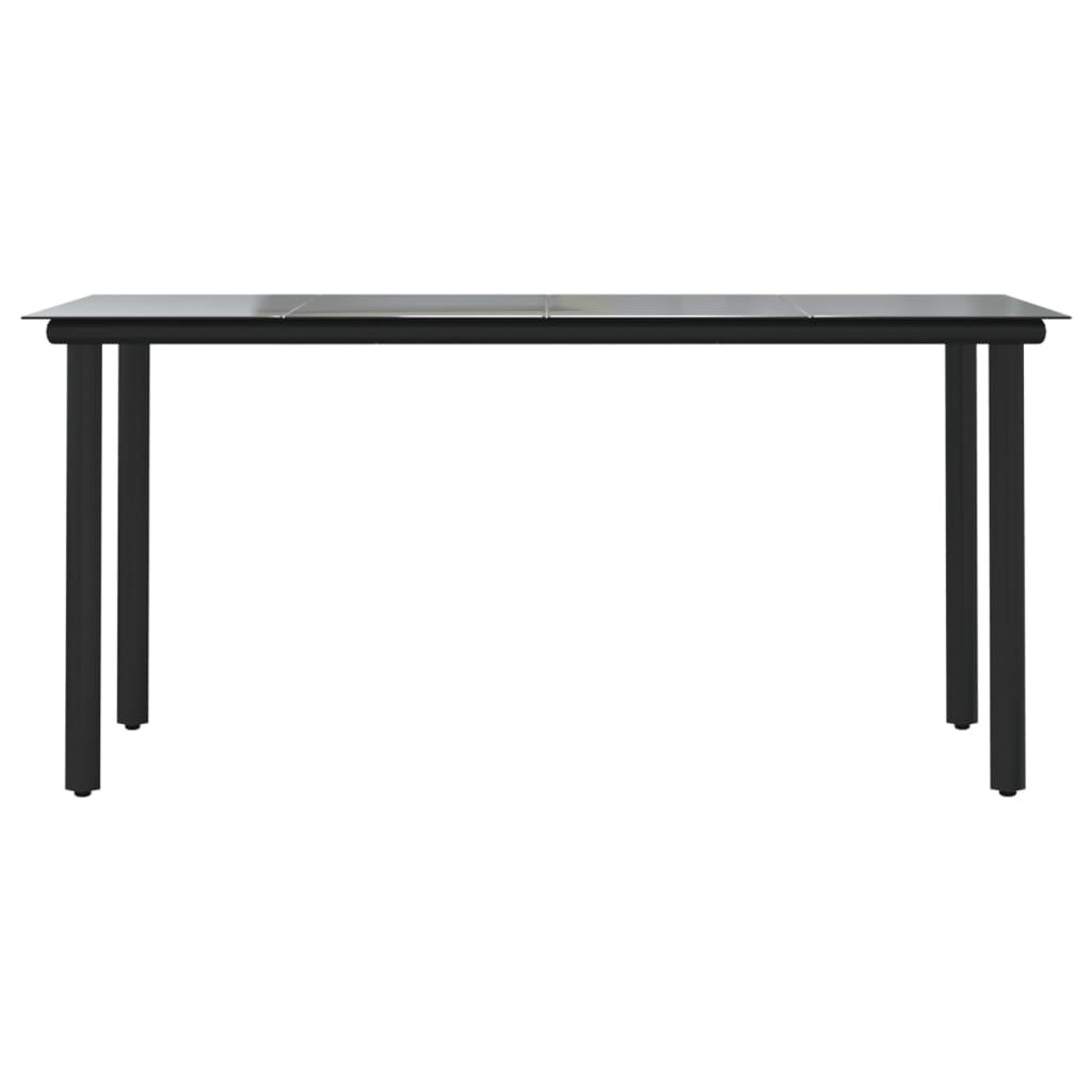 Lesamuel Rectangular Metal Outdoor Dining Table , 160cm cm W 80cm cm D