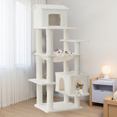 Arbre à chat multi-niveaux 63 pouces