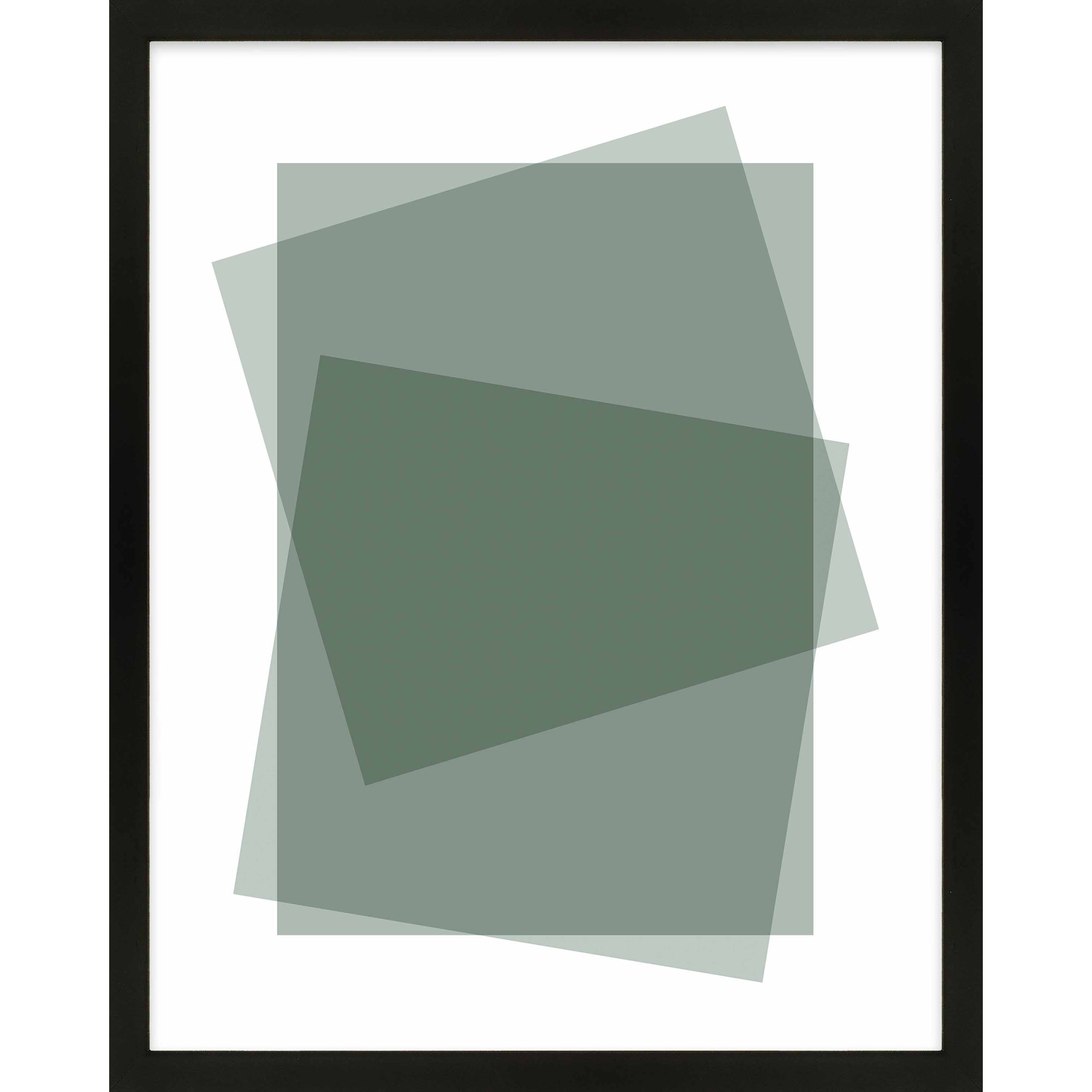 Sage Kami by Jacques Pilon, 50" H x 40" W, Black Framed Paper