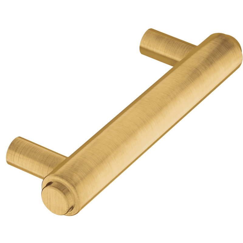 Iso 3" Center to Center Bar Pull, Brushed Gold