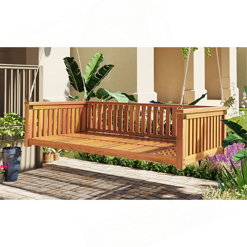 Balancelle de patio en bois pour lit de jardin avec patio