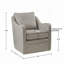 Fauteuil pivotant à siège large Brianne-124674695