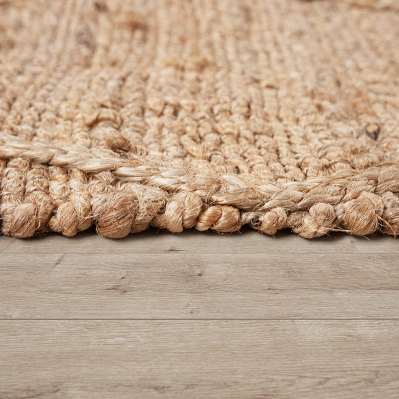 Peetz Geometric Jute / Sisal Area Rug, Rectangle 240 x 340cm
