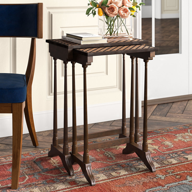 Essential Solid Wood Nesting End Table