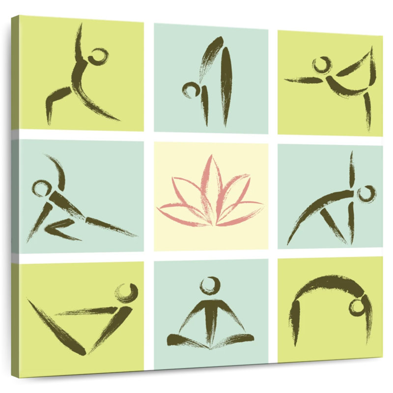 Pose de yoga Kerrick Lotus Zen, H 20 po x l 20 po