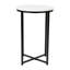 Table de bout Hampstead Collection - Table d'appoint moderne en stratifié avec structure entrecroisée-906120238-906120240