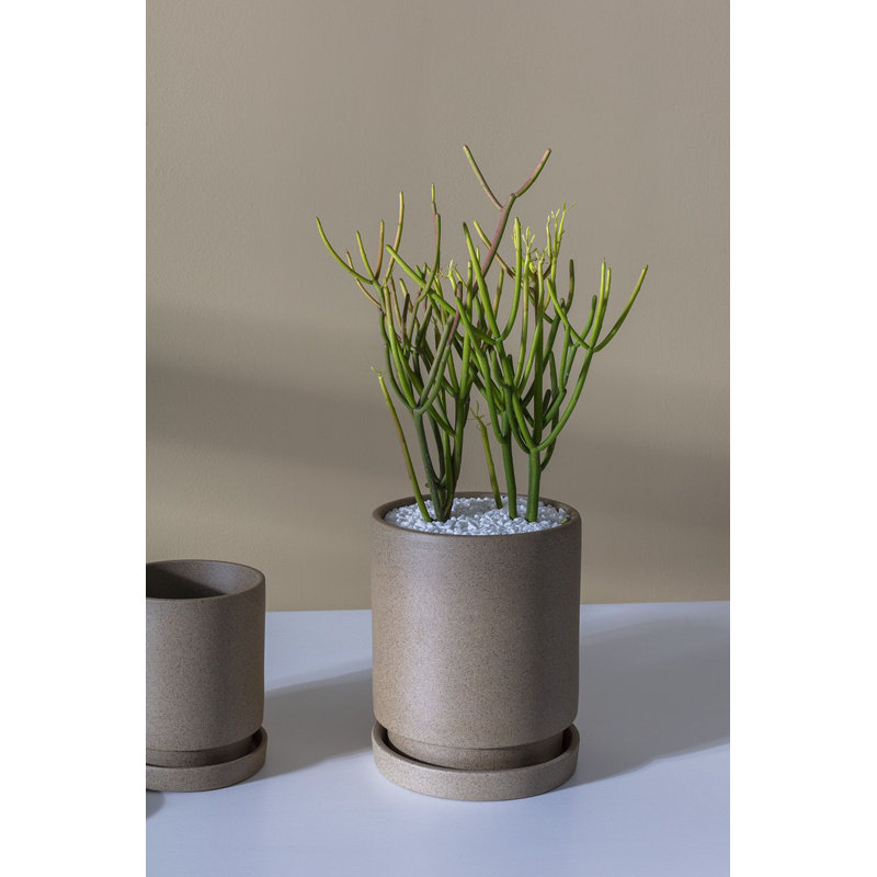 Elle Handmade Ceramic Pot Planter, 8" H x 6.5" W x 6.5" D