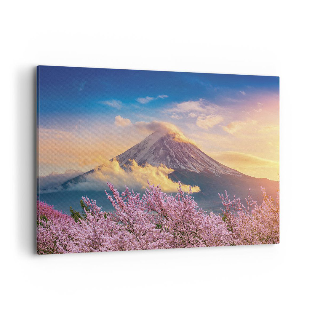 Leinwandbild Fuji Flower Cherry