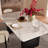 Velora 6-Person Rectangular Double Pedestal Dining Table Set with Bouclé Upholstered Chairs-2070729965-2070729970