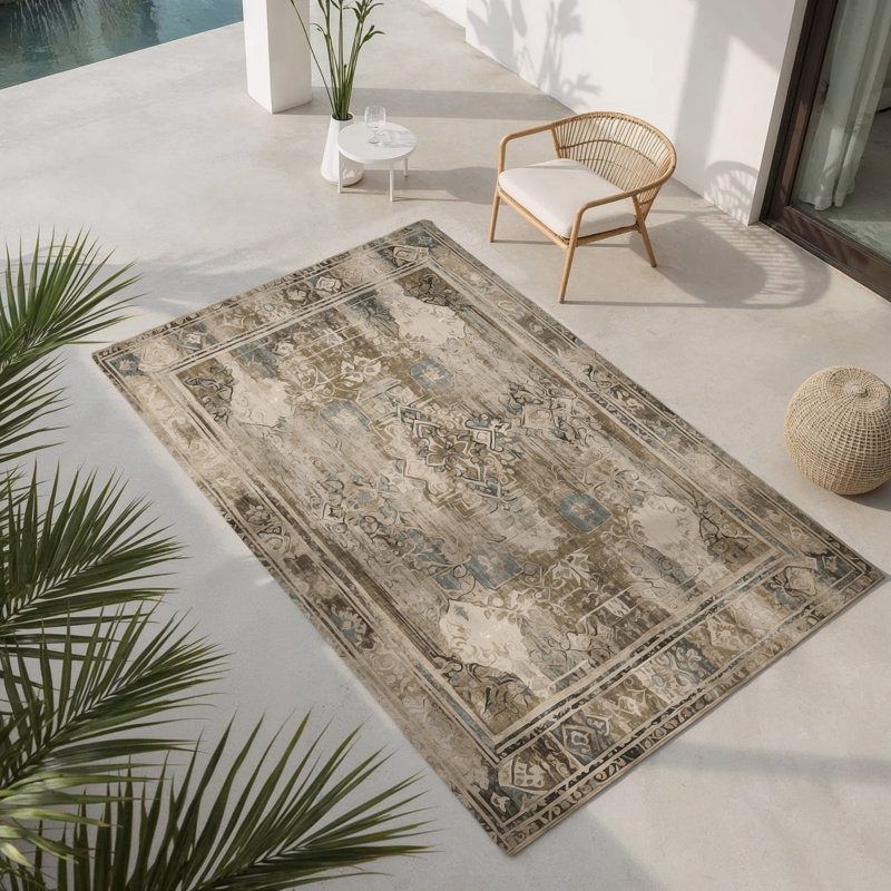 Tapis intérieur et extérieur Classic Revival, Rectangulaire 3 pi x 5 pi