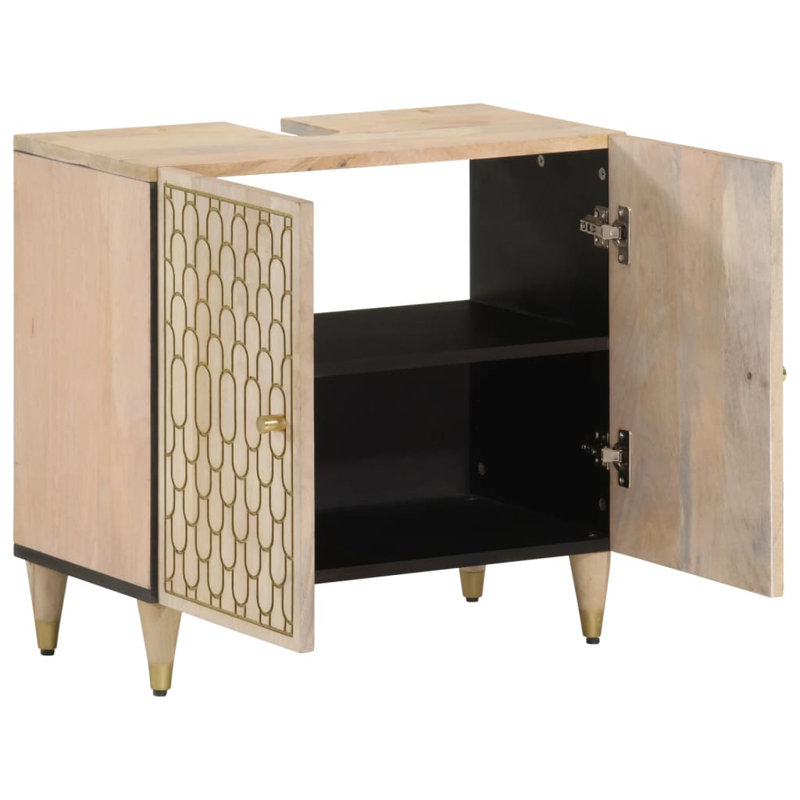 62cm Bathroom Vanity Base Only, Natual