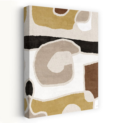 «In My Dreams I» - Art moderne de palette de terre de tons abstraits contemporains de style campagnard