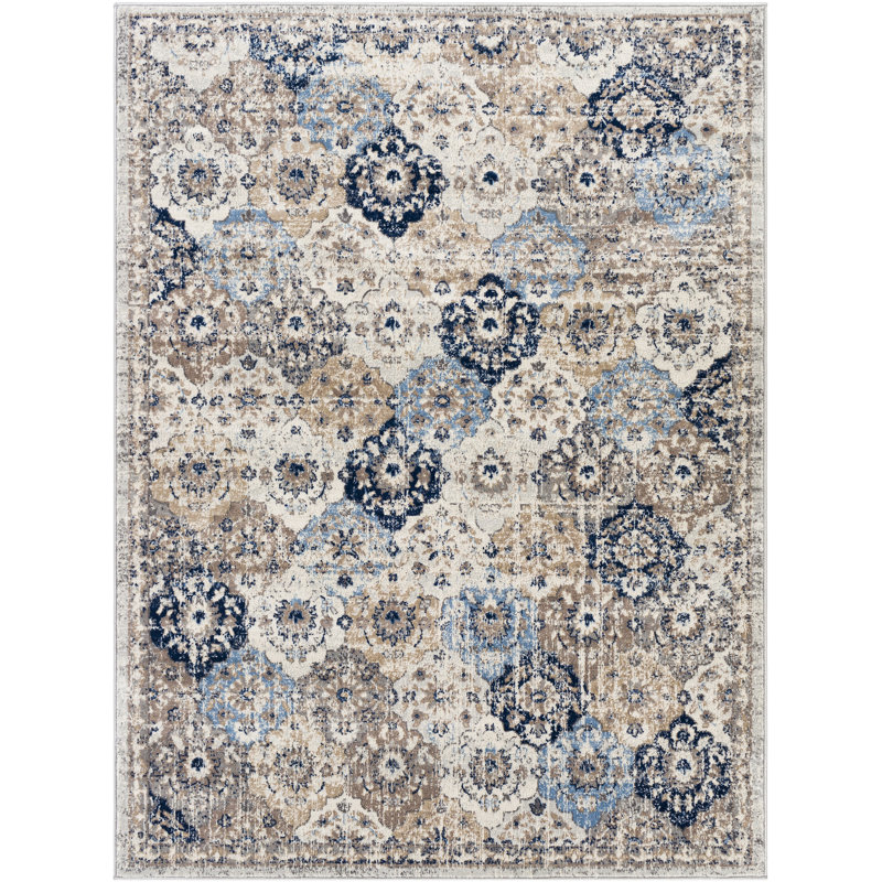 Dupras Oriental Indoor Rug, Rectangle 6'7" x 9'