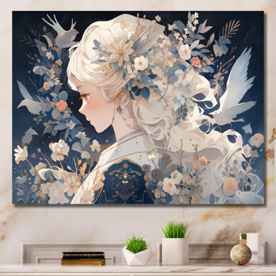 Personnage d'anime blond sur toile