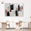 «Smooth Brush Abstract Duo», reproduction d'art sur toile par Art Remedy, cadre blanc, 36 x 54-217753448-217753450