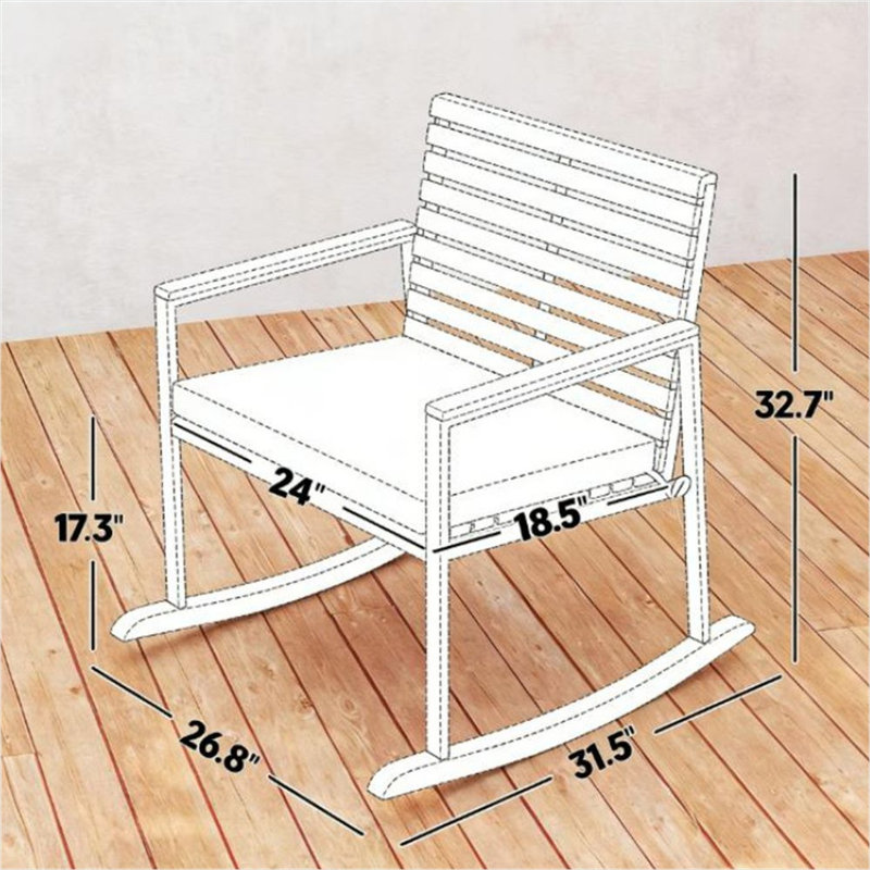 Solid Wood Rocking Chair