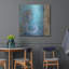 Art mural en métal Beachcrest Home ™ «Sea Horse And Sea» par Art Licensing Studio-1319835450