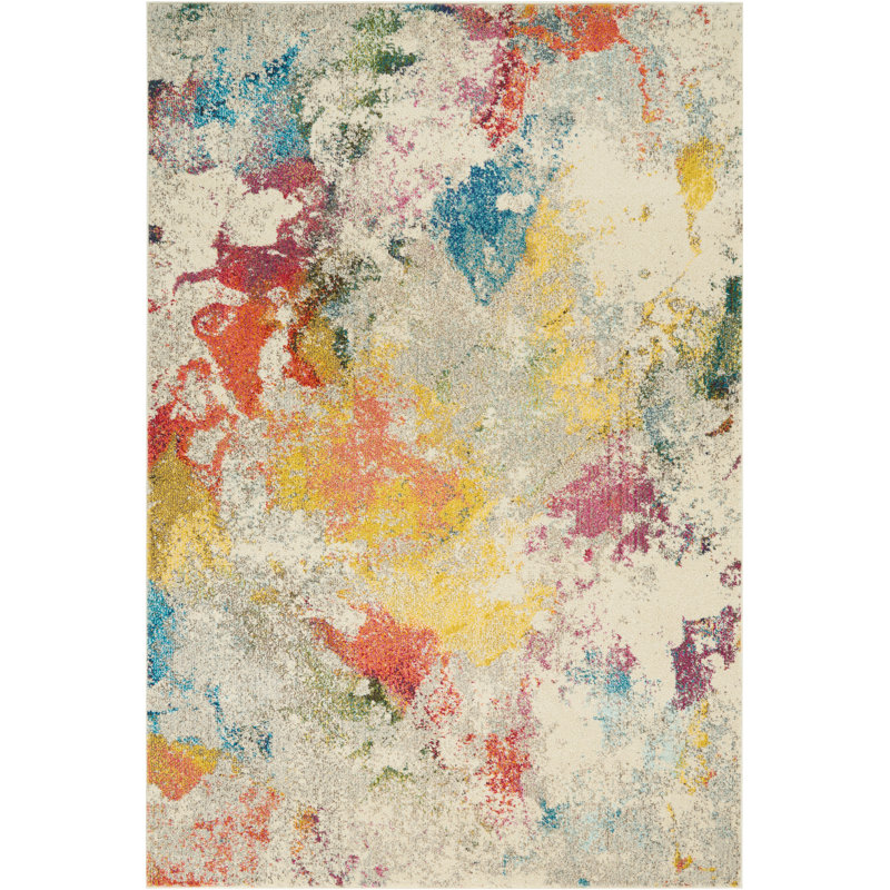 Westhampton Abstract Synthetic Area Rug, Rectangle 201 x 292cm